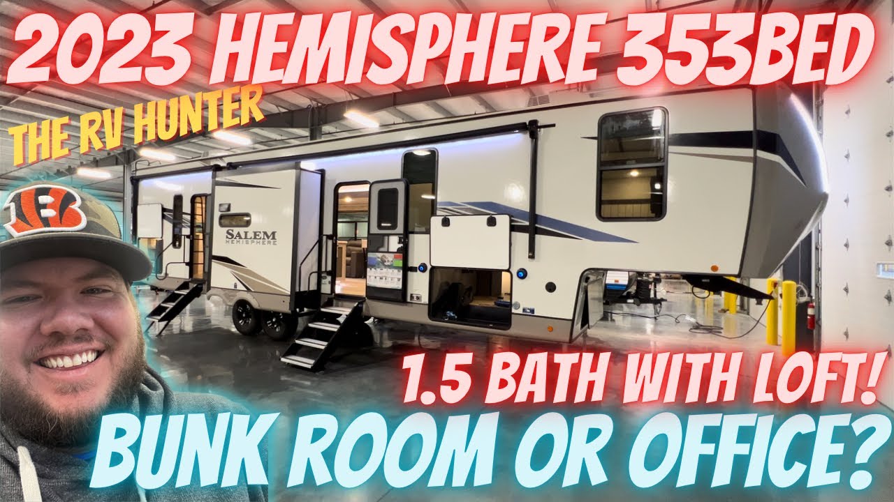 2023 Hemisphere 353BED | 1.5 Baths | Bunk Room | Make it an Office?!