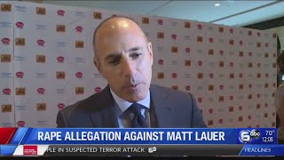 Woman accuses Matt Lauer of rape; former anchor denies claim