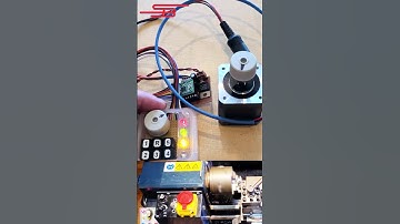 ATTiny85 stepper motor controller for lathe. Engraved PCB with ATTiny85 #bascom