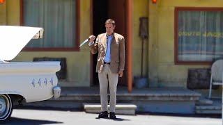 Norman Bates Attacks, Bates Motel - Murder / Maniac at Universal Studios Hollywood - Tram Tour.