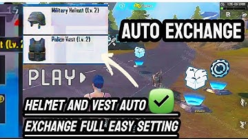 Auto Exchange helmet and vest / when we drop helmet or vest then this auto exchange__#wowcreation