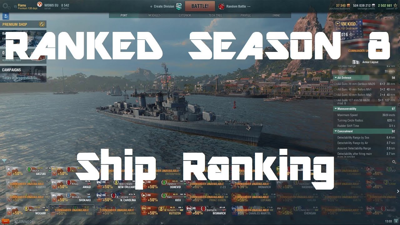 Ranked Season 8 Ship Ranking - YouTube