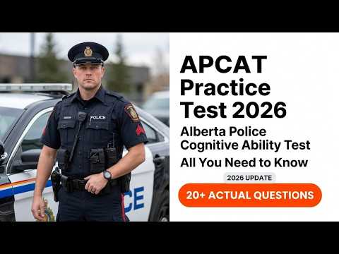 2026 APCAT Practice Test Guide Master the Alberta Police Cognitive ...