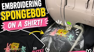  I Embroidered a SpongeBob Shirt 🧵✨ Brother PE800