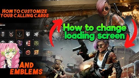 Call of Duty Black ops 6 | How to change the loading screen and customize calling cards & Emblems