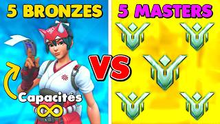 5 BRONZES avec CAPA INFINIES VS 5 MASTERS qui gagne ?