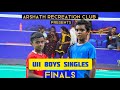 Abdullah vs suneel  u11 boys singles  open to all kids badminton tournament  arc  kayalpatnam