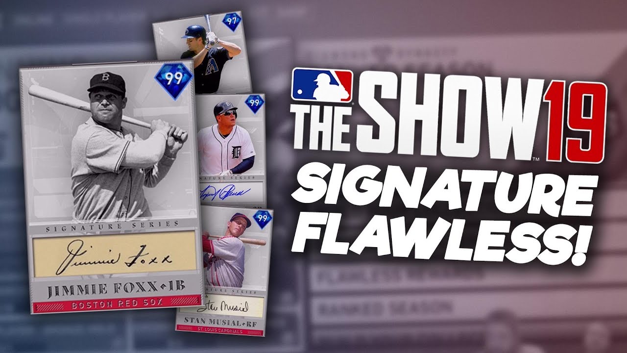 JIMMIE FOXX NEW FLAWLESS REWARD! Four New Signature Cards! MLB The Show 19 Diamond Dynasty
