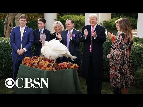 Donald Trump's full turkey pardon, 2018