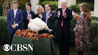Donald Trump's full turkey pardon, 2018