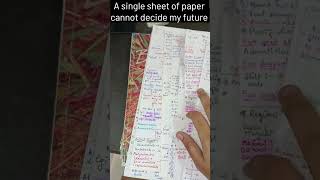 a single sheet of paper can't decide my future #neetpreparation #neetmotivation #neetaspirents