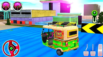 Modern Tuk Tuk Auto Rickshaw Driving - New City Auto Driver - Stunt Mode - Android gameplay #6