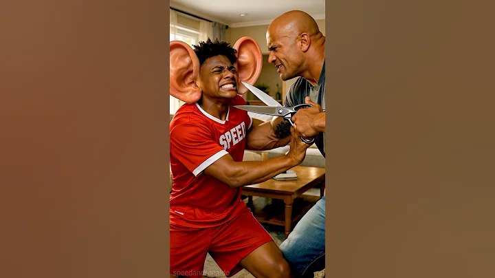 Speed vs Messi: The Giant Ear Contest! 👂ft.trump #ishowspeed #cr7