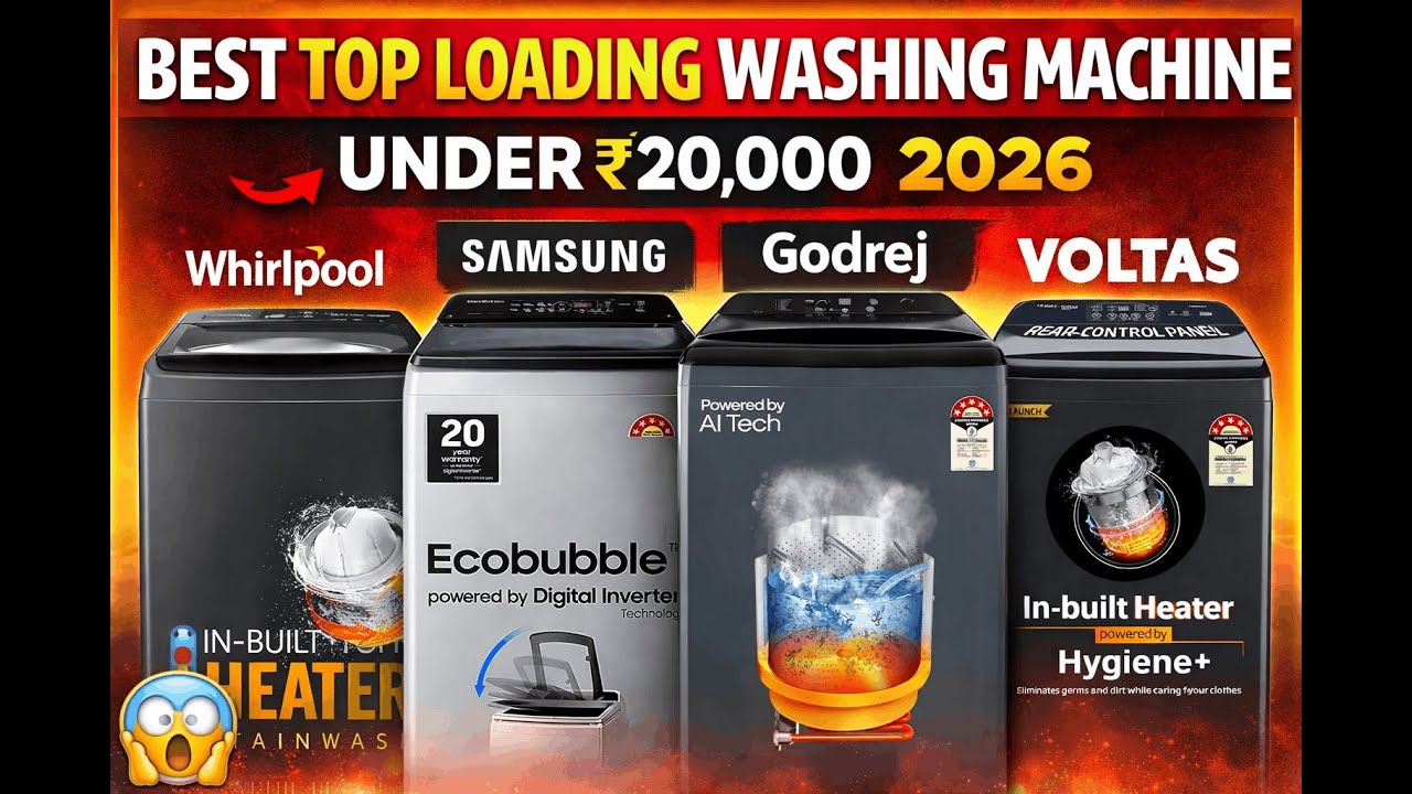 Best Top Load Washing Machine 2026 🔥 Under 20,000 Hones - YouTube
