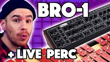 Making G-Funk w/ Push 2, Behringer Pro-1, Glockenspiel & Live Percussion