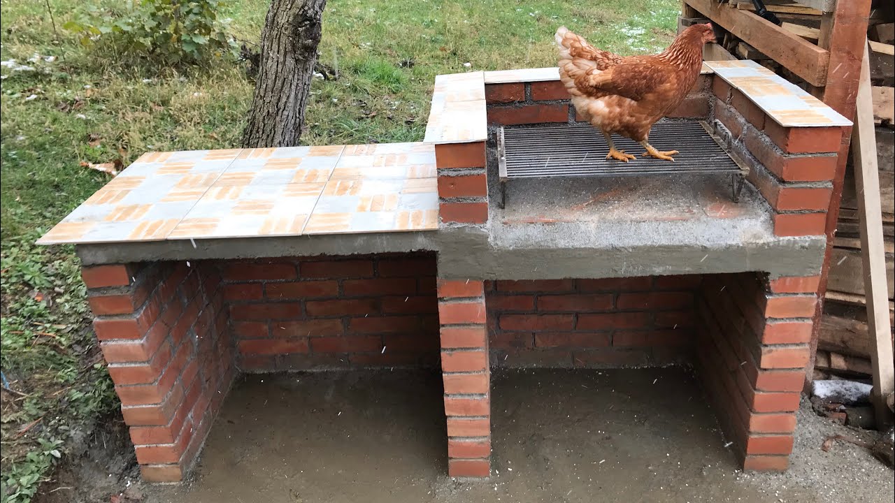 Simple brick barbecue building : r/DIY, image size:1280x720