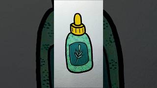 ASMR Drawing a Green Serum Bottle Satisfying Marker Dotting Sounds (No Talking) #asmr #explore