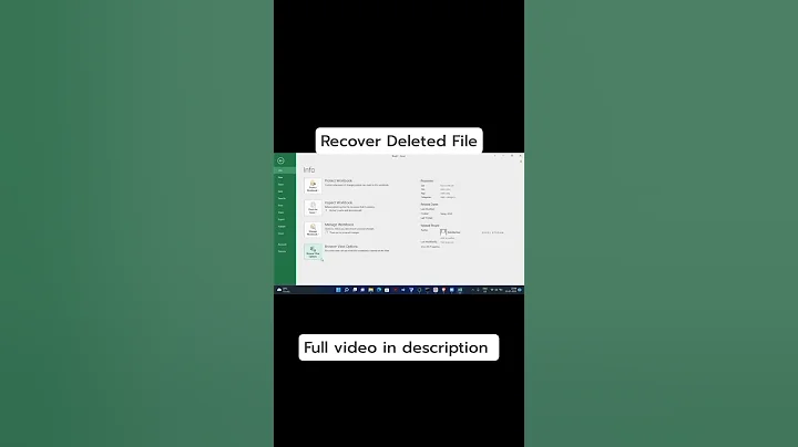 Recover deleted file