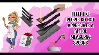 POLYGONS - Original Flat 3-in-1 Folding Measuring Spoons | 2 Spoons fold into 6 Sizes | Magnetic | D