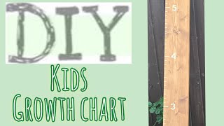 MAKE A KIDS GROWTH CHART RULER 👧🧒📏 diy Christmas present for kids