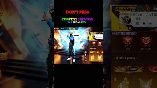 Content Creator Ki Reality 💔 | #shorts #freefire #trending #shortsfeed