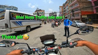 NEW TRAFFIC RULES/KOKO BASNU VAYO TRAFFIC VOLUNTEER /MOTOVLOG