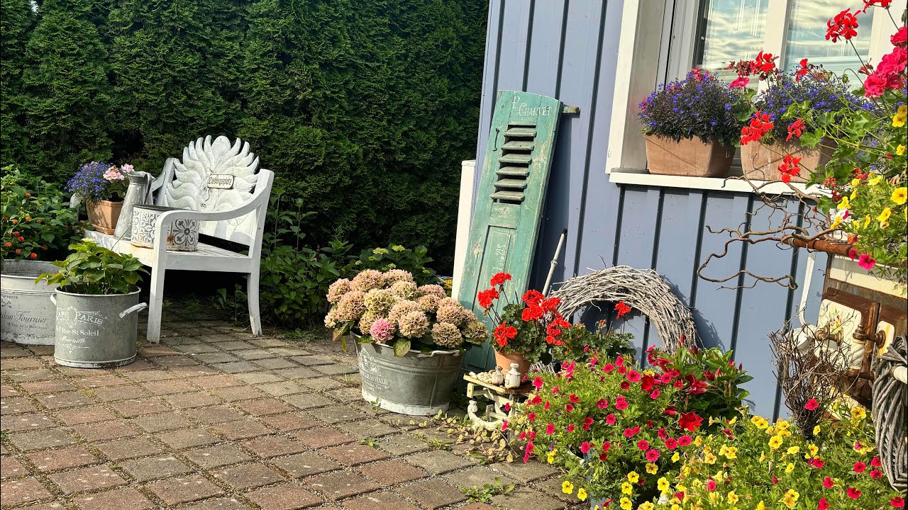 Уютные улочки Германии # Вдохновляюсь садовым декором # Gartendekoration 🇩🇪