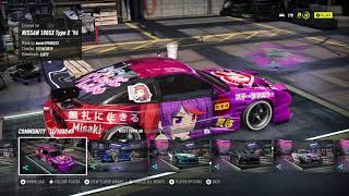 Need For Speed HEAT NISSAN 180SX Type X 96 DESIGN SHOWCASE