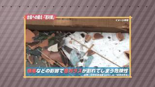 ［防災・減災マメ知識］台風発生時に気をつける事　窓対策（2013/11/14 放送）