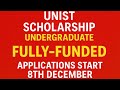 How to Apply for UNIST Undergraduate Scholarship | Fully-Funded (StudyInKorea)