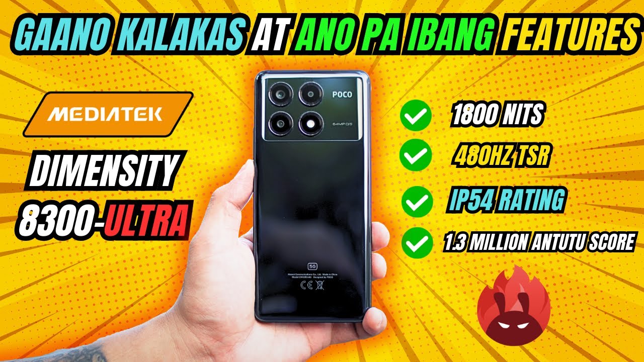 POCO X6 PRO : 10 GAME TEST AT ANO PA KAYA MGA IBANG FEATURES NITO?
