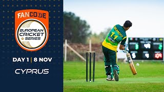 🔴  FanCode European Cricket Series Cyprus 2021 | Day 1 | T10 Live Cricket