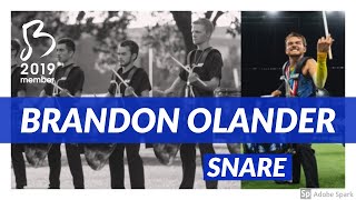 Blue Devils 2019 - Center Snare Head Cam - BRANDON OLANDER