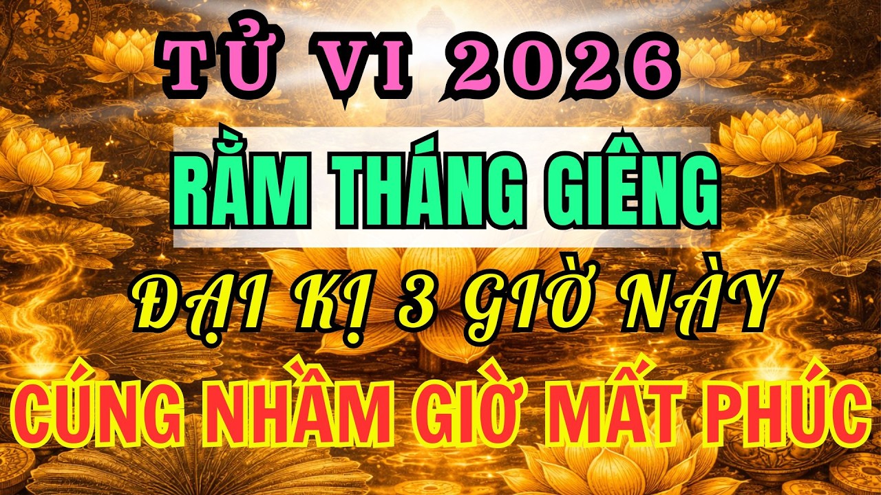 Rằm Tháng Giêng 2026: ĐẠI KỴ 3 Thời Điểm Này, Cúng Nhầm Giờ Dễ Mất Phúc – Hao Tài!