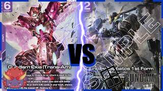Green Purple CB vs  Blue Purple Rush| Gundam Card Game on a ship! POV