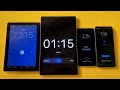 Alarm Set on,Alarm Ringing,Alarm Snoze &amp; Alarm Off Phone &amp; Tablet,at same time