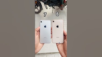 iPhone 7 Vs iPhone 8 || Design and Camera Comparison in 2025! #shorts