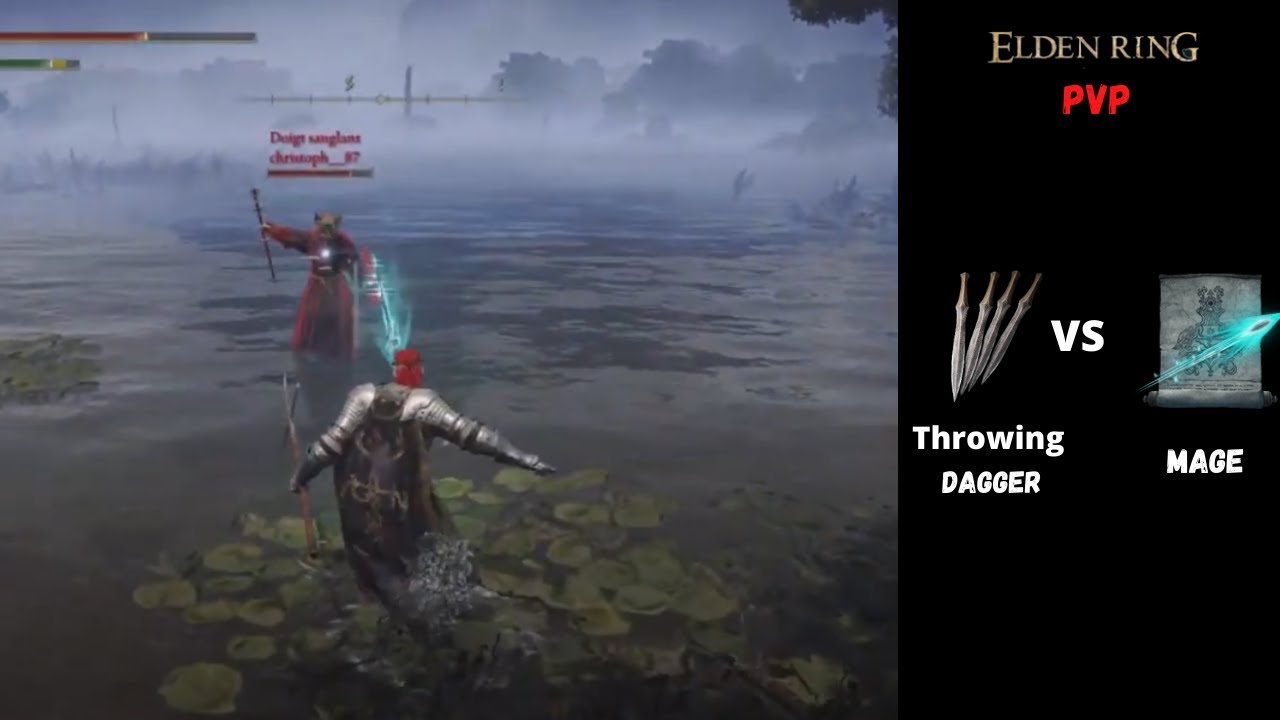 Elden Ring PVP and Invasion Throwing Dagger Vs. Mage YouTube