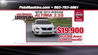 Pete Mankins Nissan April Low Payment Lockdown