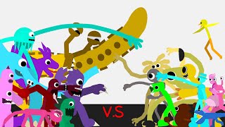 Garten Of BanBan Fan-Made Vs Rainbow Friends Fan-Made (Stick Nodes Animation)