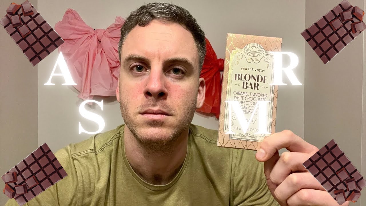 ASMR Eating Chocolate & Whispering