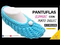 ✅ Diseño Exclusivo de Zapatos a Dos Agujas 🧦 Pantuflas Slippers con Punto Inglés a Palitos