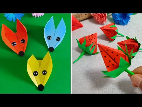 10+ Easy DIY Cute Paper Craft Things for Kids | Quick & Easy Crafts that you can make at Home