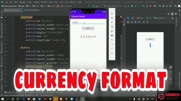 Easy Currency format app in Android studio | Codoryx