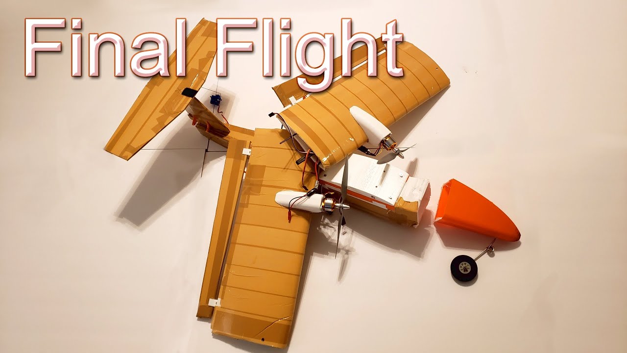 Hybrid 3D Printed Twin Motor RC Plane Final Flight YouTube