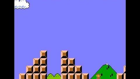 Super Mario Bros. - 1-1 Flagpole Glitch In Less Than a Minute
