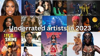 Underrated artists in 2023(aka talented dark skinned women) #music