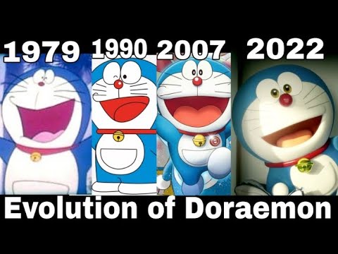 Evolution of Doraemon 1979 to 2022 evolution doraemon