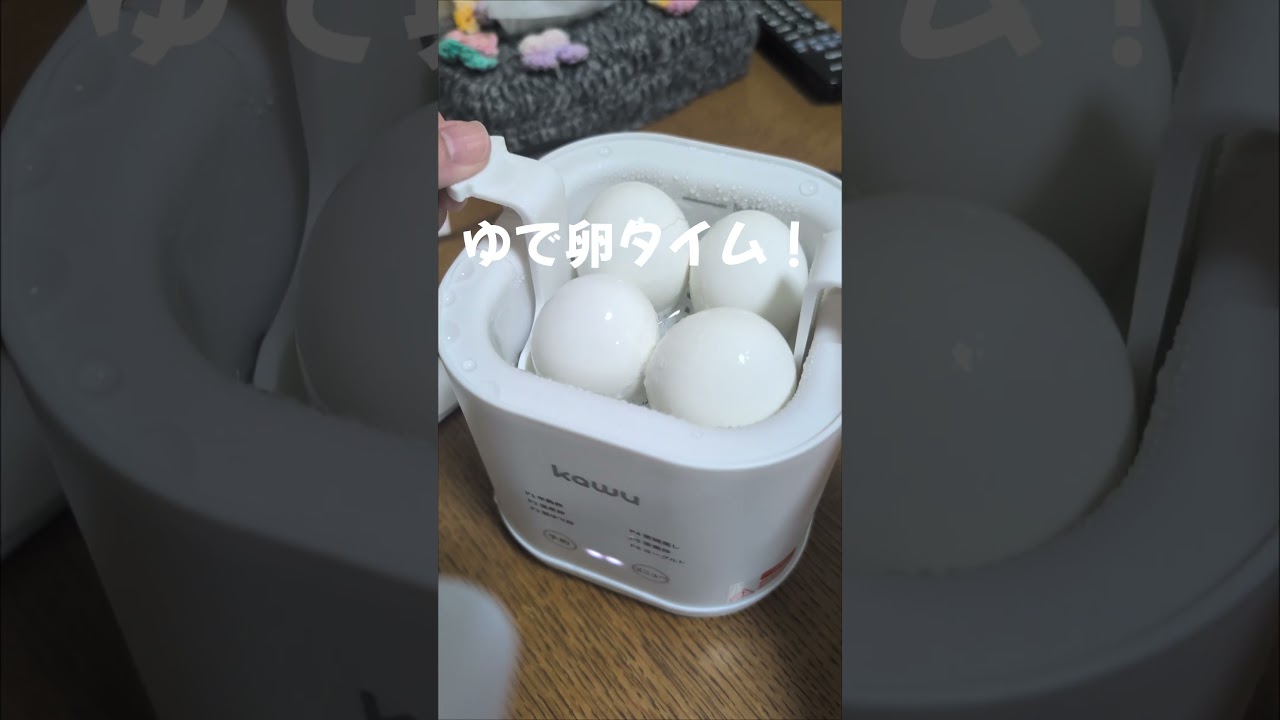 ゆで卵メーカーでゆでたまご作り