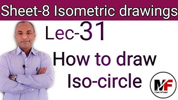 Lec 31| How to draw Iso-circle in isometric drawings| Basic Engineering Drawing| R.H.Prajapati